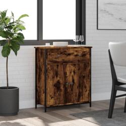 vidaXL füstös tölgy színű szerelt fa tálalószekrény 70 x 30 x 80 cm (835526)