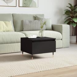 vidaXL fekete szerelt fa dohányzóasztal 50 x 46 x 35 cm (830846)