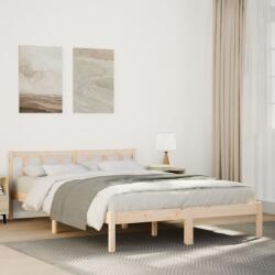 vidaXL tömör fenyőfa extra hosszú ágykeret matrac nélkül 140 x 210 cm (852434)
