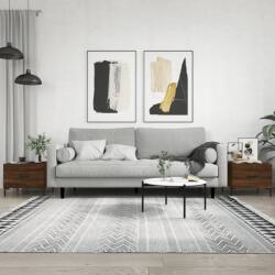 vidaXL 2 db barna tölgy szerelt fa dohányzóasztal 50 x 50 x 40 cm (829411)