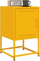 vidaXL 2 db mustársárga acél éjjeliszekrény 36x39x60, 5 cm (846453)