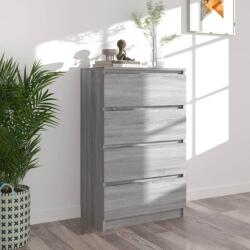 vidaXL szürke sonoma színű szerelt fa tálalószekrény 60 x 35 x 98, 5 cm (815076)