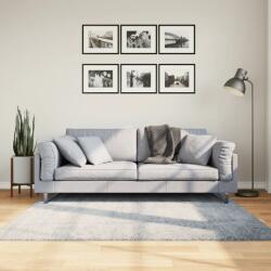 vidaXL PAMPLONA kék magas szálú bolyhos modern szőnyeg 160 x 160 cm (375324)