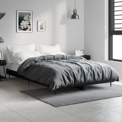 vidaXL fekete szerelt fa ágykeret 120 x 190 cm (832294)