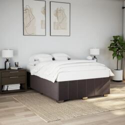 vidaXL sötétbarna szövet ágykeret matrac nélkül 140 x 190 cm (3284835)