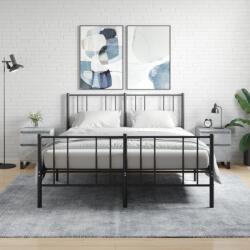 vidaXL 2 db betonszürke szerelt fa éjjeliszekrény 40 x 35 x 50 cm (830693)