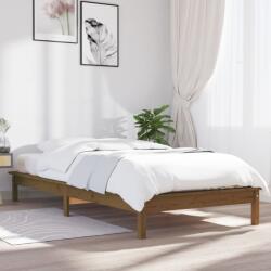 vidaXL mézbarna tömör fenyőfa ágykeret 75 x 190 cm (Small Single) (820569)