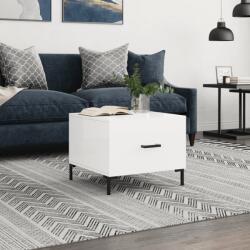 vidaXL magasfényű fehér szerelt fa dohányzóasztal 50 x 50 x 40 cm (829400)