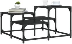 vidaXL fekete szerelt fa dohányzóasztal 68 x 68 x 40 cm (837747)