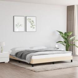 vidaXL krémszínű szövet ágykeret matrac nélkül 160 x 200 cm (346733)