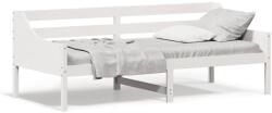 vidaXL kanapéágy ágy matrac fehér 100x200 cm tömör fa fenyőfa (842835)