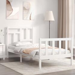 vidaXL fehér tömör fenyőfa ágy matrac nélkül 90 x 200 cm (3193127)
