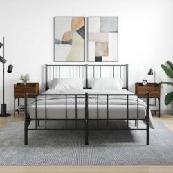 vidaXL 2 db barna tölgy színű szerelt fa éjjeliszekrény 40, 5x31x60 cm (825902)