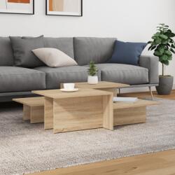 vidaXL 2 db sonoma tölgy színű szerelt fa dohányzóasztal (3216152)