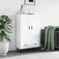 vidaXL magasfényű fehér szerelt fa magasszekrény 69, 5 x 31 x 115 cm (830342)