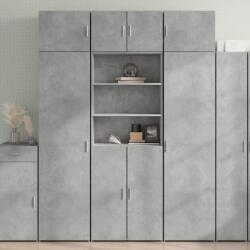 vidaXL betonszürke szerelt fa magasszekrény 70 x 42, 5 x 185 cm (3281374) - vidaxl