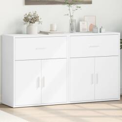 vidaXL 2 db fehér szerelt fa tálalószekrény 60 x 31 x 70 cm (3276539)