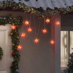 vidaXL 10 db piros karácsonyi lámpa LED-del 10 cm (356202)