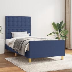 vidaXL ágykeret matrac nélkül 90x200 cm kék szövet (3125355)