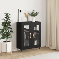 vidaXL fekete szerelt fa tálalószekrény 69, 5 x 34 x 90 cm (827765) - vidaxl