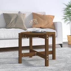 vidaXL mézbarna tömör fenyőfa dohányzóasztal Ø 62, 5 x 45 cm (822305) - vidaxl