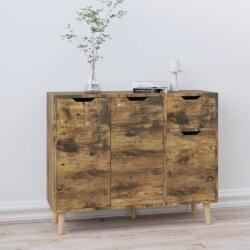 vidaXL füstös tölgy színű szerelt fa tálalószekrény 90 x 30 x 72 cm (326821) - vidaxl