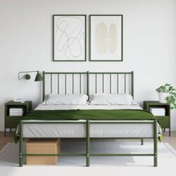 vidaXL 2 db olívazöld acél éjjeliszekrény 36 x 39 x 50, 5 cm (843063)