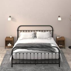 vidaXL 2 db barna tölgy színű éjjeliszekrény 40x35x50 cm (821889)