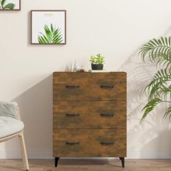 vidaXL füstös tölgy színű szerelt fa tálalószekrény 69, 5 x 34 x 90 cm (817348) - vidaxl