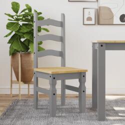 vidaXL Corona 2 db szürke tömör fenyőfa étkezőszék 42 x 47 x 107 cm (4005724)