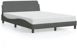 vidaXL sötétszürke szövet ágykeret matrac nélkül 120x200 cm (373146)
