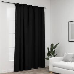 vidaXL antracit vászonhatású sötétítőfüggöny kampókkal 290 x 245 cm (321167) - vidaxl