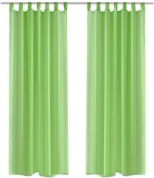 vidaXL Almazöld Átlátszó Függöny 140 x 225 cm 2 db (130204)
