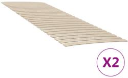 vidaXL 2 db 48 léces ágyrács 80x200 cm (3203724)