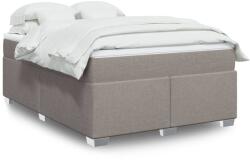 vidaXL tópszínű szövet rugós ágy matraccal 160 x 200 cm (3285148)