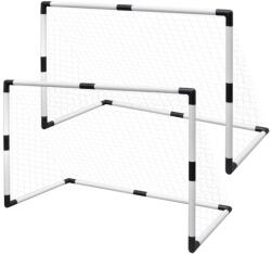 vidaXL 2 db halós mini focikapu gyerekeknek 91, 5 x 48 x 61 cm (90571)