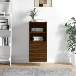 vidaXL barna tölgy színű szerelt fa tálalószekrény 34, 5 x 34 x 90 cm (828659)