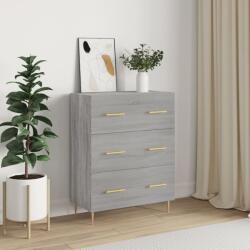 vidaXL szürke sonoma színű szerelt fa tálalószekrény 69, 5 x 34 x 90 cm (827842) - vidaxl