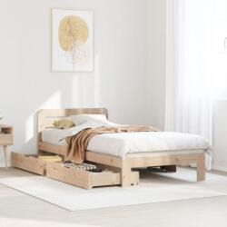 vidaXL tömör fenyőfa ágy matrac nélkül 75 x 190 cm (3309860)