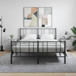 vidaXL 2 db betonszürke szerelt fa éjjeliszekrény 40 x 40 x 50 cm (827509)