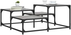 vidaXL szürke sonoma színű szerelt fa dohányzóasztal 87, 5x87, 5x40 cm (837745) - vidaxl