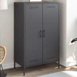 vidaXL antracitszürke acél magasszekrény 68 x 39 x 113 cm (842966)
