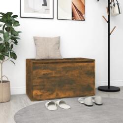 vidaXL füstös tölgy színű szerelt fa előszobapad 80 x 40 x 45 cm (816047) - vidaxl