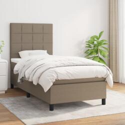vidaXL tópszínű szövet rugós ágy matraccal 80 x 200 cm (3141733)