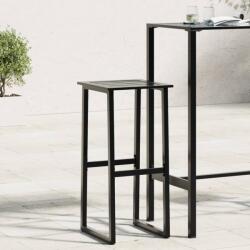 vidaXL 2 db fekete porszórt acél bárszék 38 x 38 x 80 cm (4009265)