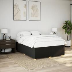 vidaXL fekete szövet ágykeret matrac nélkül 140x200 cm (3284738)