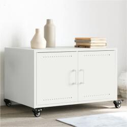 vidaXL fehér acél dohányzóasztal 68 x 50 x 43, 5 cm (846691)