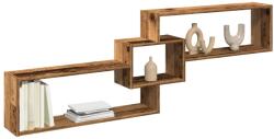vidaXL antik fa színű szerelt fa faliszekrény 158 x 18 x 53 cm (854821) - vidaxl