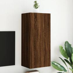 vidaXL barna tölgyszínű szerelt fa fali TV-szekrény 40, 5 x 30 x 90 cm (836930)