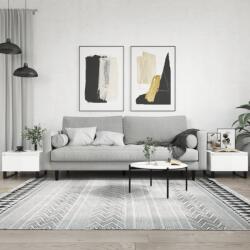 vidaXL 2 db magasfényű fehér szerelt fa dohányzóasztal 50 x 46 x 35 cm (830881)